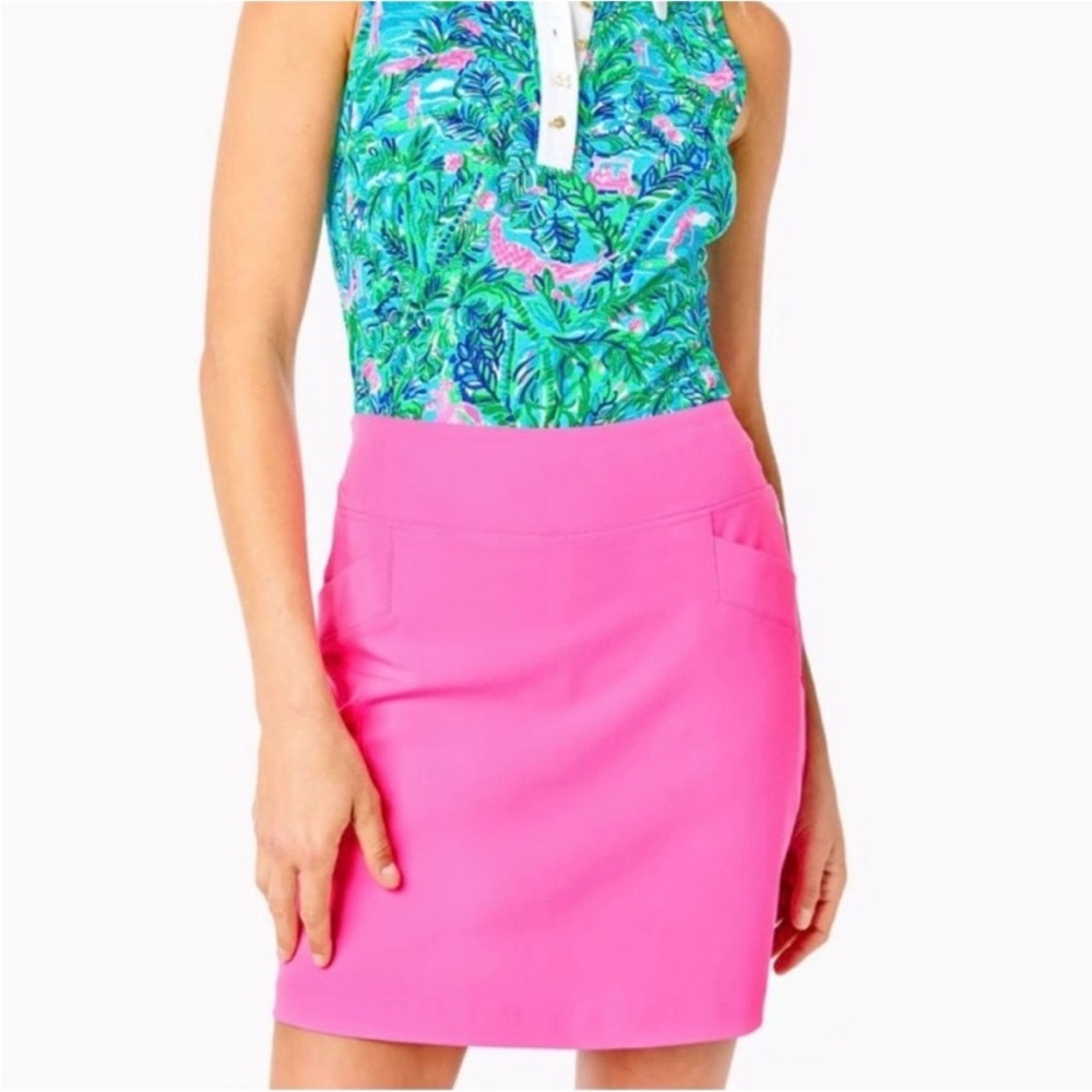 Lilly Pulizter Luxletic Skort UPF 50 Golf Tennis Pink